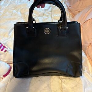 Tory Burch Black Leather Satchel